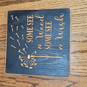 Handmade wood sign